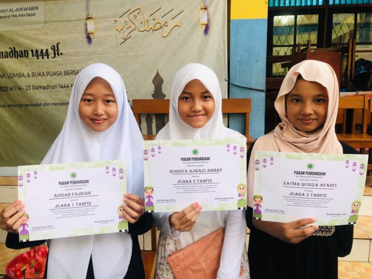 Semarak Perlombaan di Bulan Ramadan Madrasah Ibtidaiyah Al-Awwabin