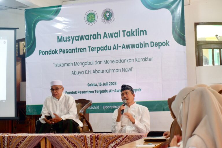 Musyawarah Awal Taklim Pondok Pesantren Terpadu Al-Awwabin Depok TA. 2023/2024; “Istikamah Mengabdi dan Meneladankan Karakter Abuya K.H. Abdurrahman Nawi”